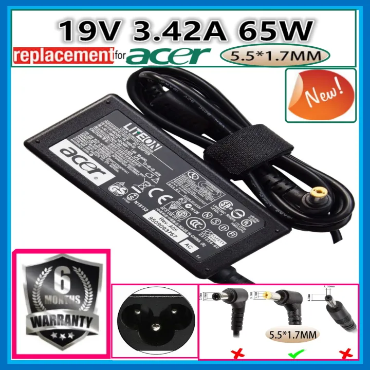 Luxury%201.7-pin%20Acer%2002-1650PA/65VHx1.75.5l%20Origina%20Laptop%20Power%20Adapter%20Charger%2019V3.42A65W%20for%20Acer%20A11-065N1AADP-BADP-65-1700%20Laptop%20Charger%20Original%20Acer%20Yellow%2065w5.5*%20pin%20-%20Image%202
