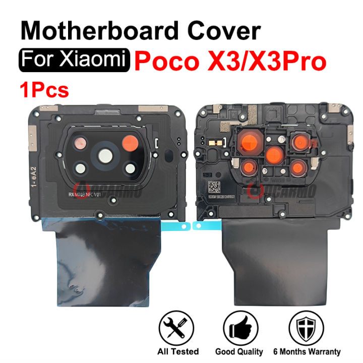 NEW Cover Heat Sticker And Camera Lens Frame Replacement Part For Xiaomi POCO X3 /X3 Pro