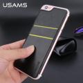 USAMS PU Leather Adhesive Sticker Back Cover Card Holder For iPhone 6 & 6S. 