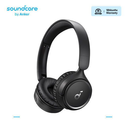 Soundcore H30i Wireless On-Ear Headphones, Foldable Design, Pure Bass, 70H Playtime, Bluetooth 5.3, Lightweight and Comfortable, App Connectivity, Multipoint Connection (Black)