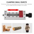 Mini Drill Press Vise 2.56-Inch Jaw Width Flat Clamp Bench Vise for Carving Engraving Machine Bench Drill Watch Repairing. 