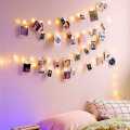 20 Plastic Photo Clip Led String Lights For Home Decor. 