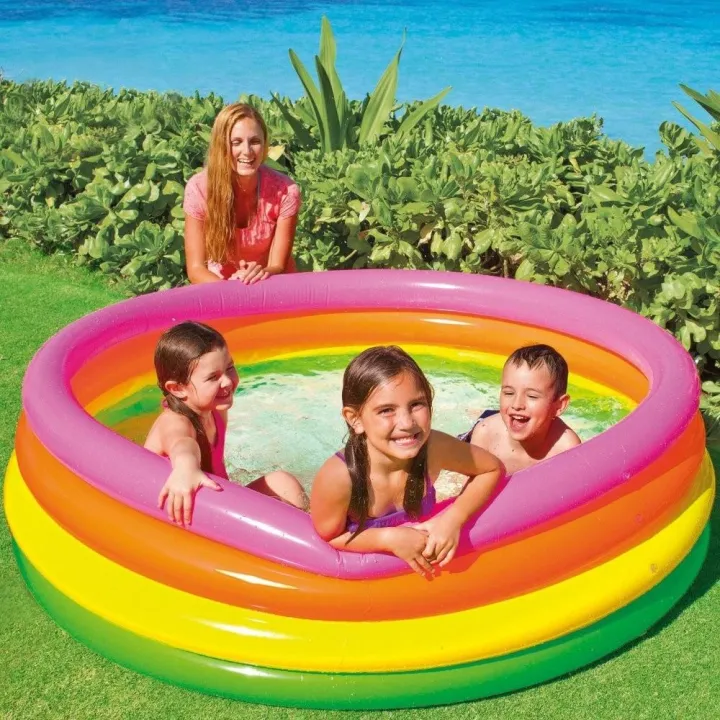 Intex%20Sunset%20Glow%20Soft%20Inflatable%20Colorful%20Swimming%20Pool%2045"%20X%2010"%20-%20Image%204