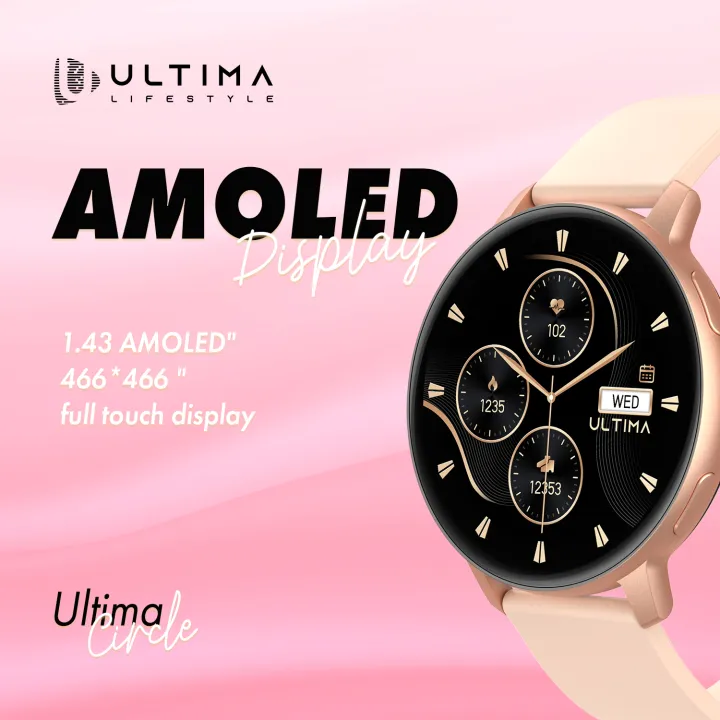 Ultima%20Watch%20Circle%7C%201.43"%20Amoled%20Display%20%7CBT%20Calling%20Smartwatch%7C%20IP68%20Waterproof%7C%20Zinc%20Alloy%20Metal%20Frame%20Smart%20watch%20-%20Image%206