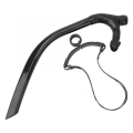 JINMY 2X Silicone Swimming Front Breathing Tube Diving Training Adults Snorkel Diving Tube,Black. 
