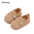 Wenefang Fashion Leather Infant Crib Shoes for Baby Boys Loafers Newborn Fashion Footwear Toddler Soft Sole Anti-slip Moccasins 1 Year Old Items. 