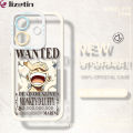 Jizetin for Redmi Note 14 4G 5G Note 14 Pro+ Poco X7 5G Back Cover Crystal Transparent One Piece Luffy Ace Zoro Soft Full Camera Cover Protection Phone Cases. 