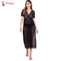 Fancyra Babydoll Lingerie Sheer Lace Chemise Mesh Sleepwear Maxi Dress Nightgowns For Women Free Size. 