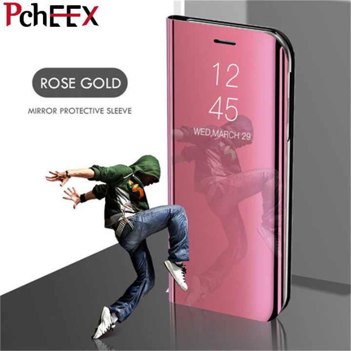 For%20Xiaomi%20Redmi%209%204G%20/%209T%20/%20Poco%20M3%20Phone%20Case,%20Smart%20Clear%20View%20Cover%20Hard%20Flip%20Stand%20Mirror%20Casing%20-%20Image%208