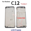 Novaphopat LCD Front Housing Frame For Realme C12 C15 LCD Display Module Frame Bezel A Cover Case. 