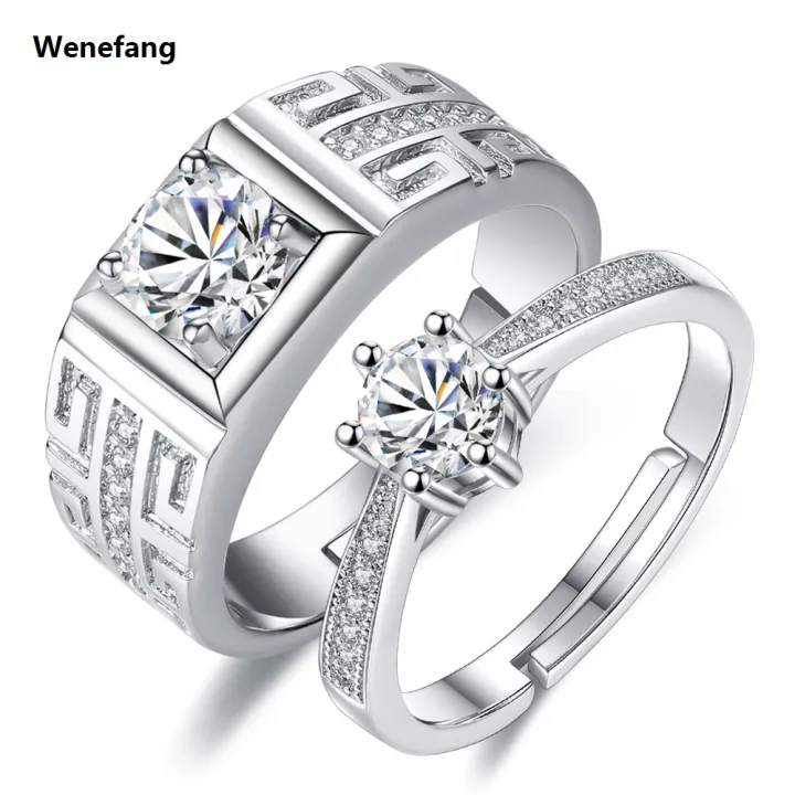 Wenefang%20Real%20925%20Sterling%20Silver%20Woman's%20High%20Quality%20Jewelry%20%E3%80%902025%20Version%E3%80%91%20New%20Crystal%20Zircon%20Couple%20Ring%20For%20Men%20XY0396%20-%20Image%206