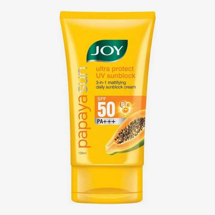 Joy Papaya Sun Ultra Protect UV Sunblock 3 in 1 SPF50 PA+++ (120ml)