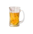Delisoga 320ml Glassware Glass Clear Beer Mug ZB77 - 6 pcs Set. 