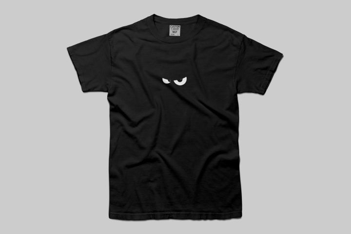 Minimalist%20Angry%20Eyes%20Black%20Graphic%20T-Shirt%20-%20Image%202