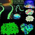 10pcs Decoration 4.5cm Luminous Pebbles Glow in Dark DIY Garden Luminous Stone Big Gravel Big Stone Courtyard. 