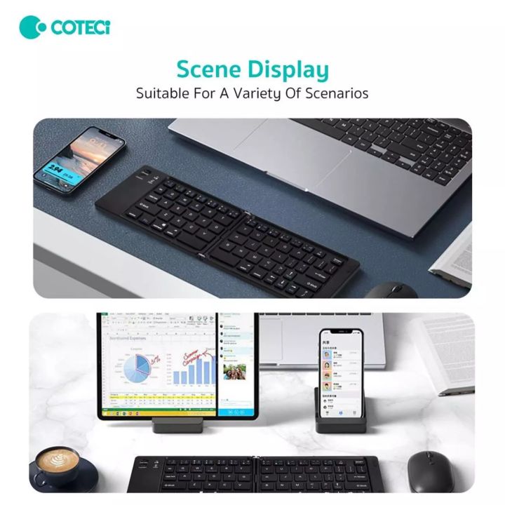 COTECi%20Folding%20Bluetooth%20Keyboard%20Wireless%20Silent%20Ipad%20Mobile%20Phone%20Tablet%20Universal%20Notebook%20Compact%20Portable%20and%20Comfortable%20Keyboard%20-%20Image%204