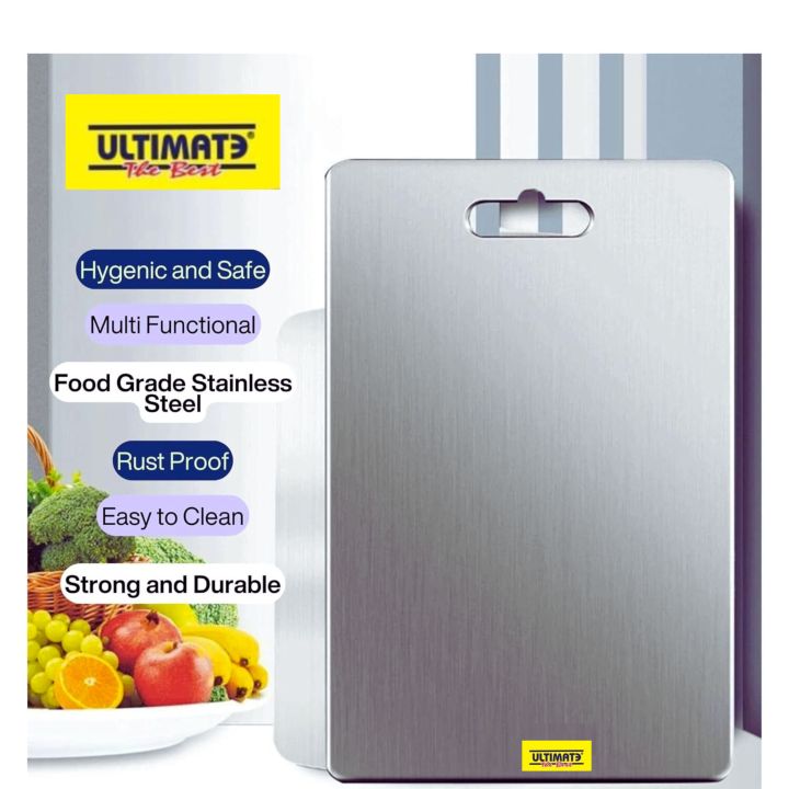 ULTIMATE Stainless Steel Chopping Board Cutting Board 8*12 INCH (Thickness:1mm)