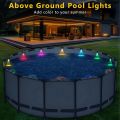 OUMERY 8pack Solar Powered Swimming Pool Edge Lights for Inground Pools, Above Ground Waterproof Wireless Pool Decorations. 