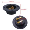 30 Pcs DIY Home Car Stereo 2-Way Speaker Box Terminal Binding Post Round Spring Cup Connectors Subwoofer Plugs (Black). 