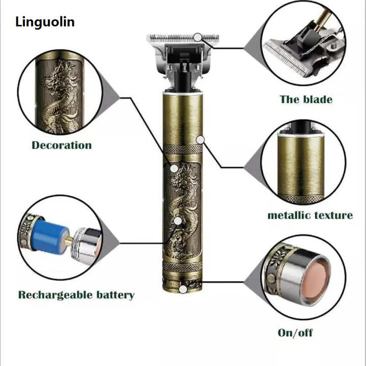 Linguolin%20Hair%20Clippers%20for%20Men,%20Pro%20Li%20Close%20Cutting%20Trimmer,%20T-blade%20Electric%20Rechargeable%20Grooming%20Kit%201.5/2/3/4%20mm%20Zero%20Gapped%20Detail%20Barber%20Haircut%20(Dragon)%20-%20Image%204
