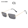 DISICHEN Affordable BOYSEEN Rimless Glasses Man Stylish Sunglasses Woman Pink Blue Eyewear UV400 Gradient Color Sunglasses. 