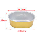 10pcs Aluminum Foil Baking Cup Heat Resistant Cake Cups Mold with Lid Cupcake DENGYOUZHOU. 