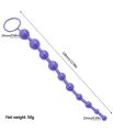 Flexible Butt Plug With Silicone Anal Bead Anal Sex Toys with Safe Pull Ring. 