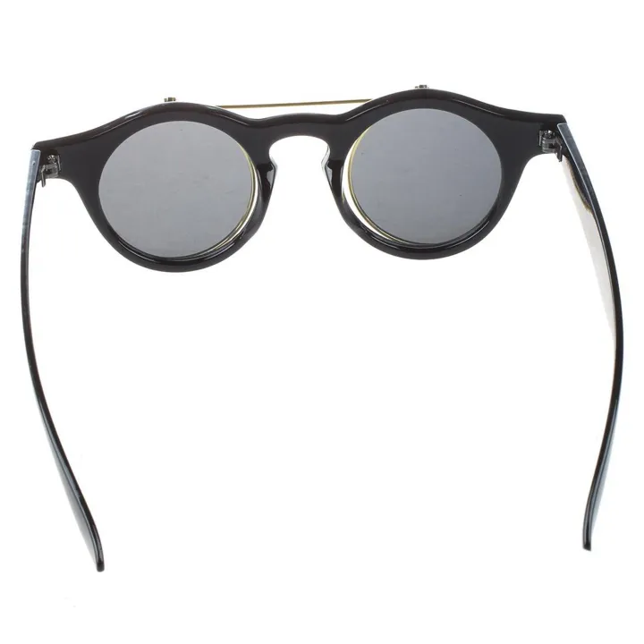 fasdaga%202X%20Cute%20Unisex%20Goth%20Goggles%20Glasses%20Retro%20Flip%20Up%20Round%20Sunglasses%20-%20Image%202