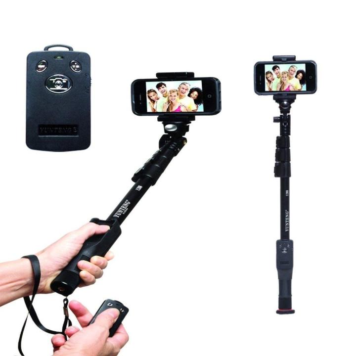 Yunteng YT-1288 Monopod Selfie Stick-Black