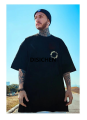 DISICHEN Fashion Heavyweight Retro Men's English Letters 100% Cotton Printed Round Neck High-quality Casual Fitness Street T-shirt Luxury. 
