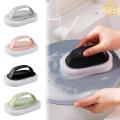 Bathroom Toilet Cleaning Magic Sponge/Glass Wall Cleaning Bath Brush Handle Sponge. 