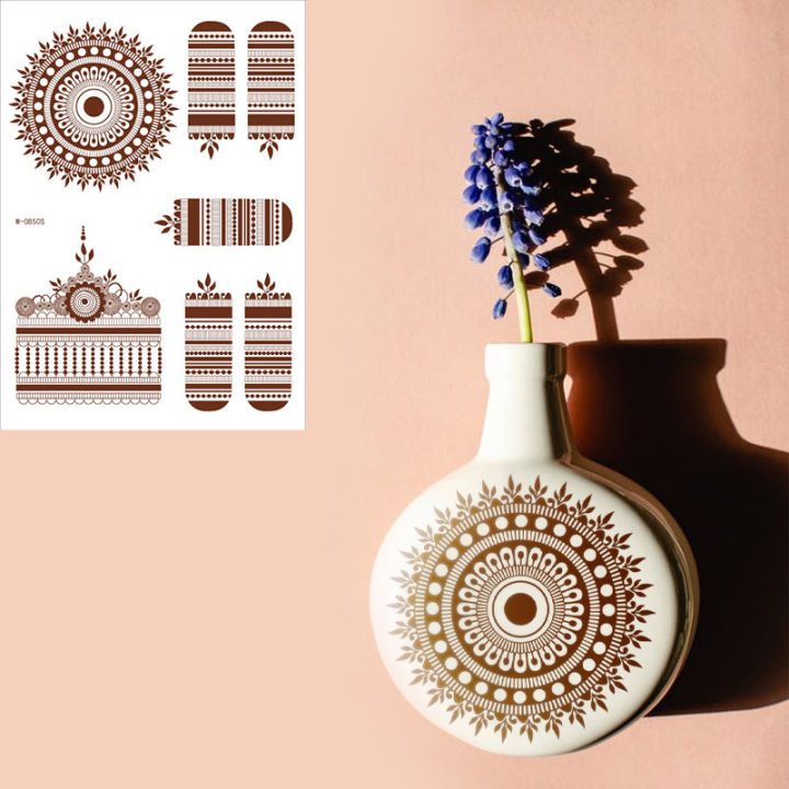 Henna%20Tattoo%20Brown%20Mehndi%20Stickers%20for%20Hand%20Temporary%20Tattoos%20Body%20Art%20Tatoo%20Waterproof%20for%20Women%20Tatoo%20Hena%20Design%20-%20Image%206