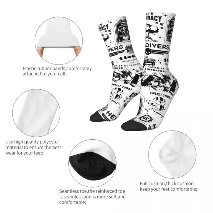 Cool%20Helldivers%20Full%20Sports%20Socks%20Polyester%20Crew%20Socks%20for%20Women%20Men%20-%20Image%202