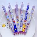 1PC Kawaii Cute Press Pen Cartoon Purple Planet 0.5mm Black Ink Gel Pens Student Writting Stationery Office School Supplies. 