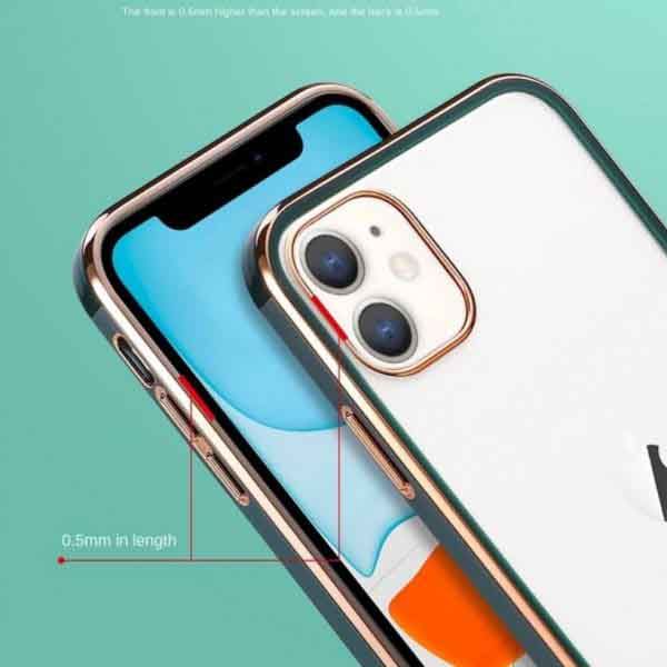 Clear Case for Apple iPhone 12/12 Pro Soft Transparent With Black