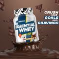 Bigmuscles Nutrition Essential Whey Protein 1Kg (48g Serving) Dutch Chocolate Flavor With 24g Protein, Digestive Enzymes, Vitamin & Minerals. 