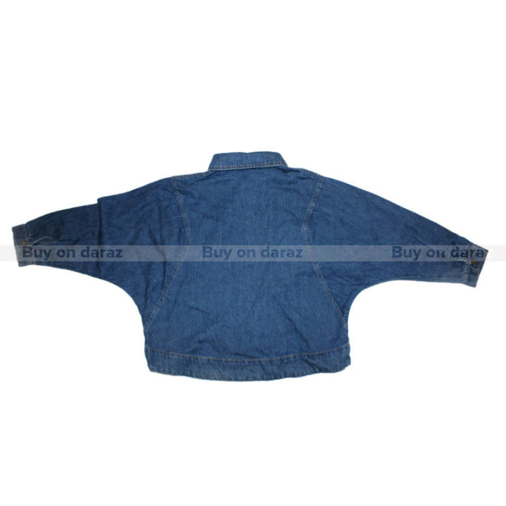 Blue/Pink%20Solid%20Denim%20Jacket%20For%20Boys%20-%20Image%204