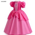 Anrushide 10T Costumes Party Birthday Show Kids Cosplay Kids Costumes Girls Skirt Princess Peach Pink Lace Costumes 2-. 
