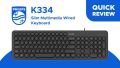 Philips K334 Multimedia Wired Keyboard. 