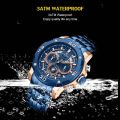 NAVIFORCE NF9175 Stainless Steel Chronograph Watch For Men - Multi Colors | Fashion Stainless Steel Watch For Men. 