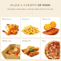 100Pcs Air Fryer Paper Liner, Non-Stick Disposable Air Fryer Liners, Square Paper, Parchment Paper for Baking. 