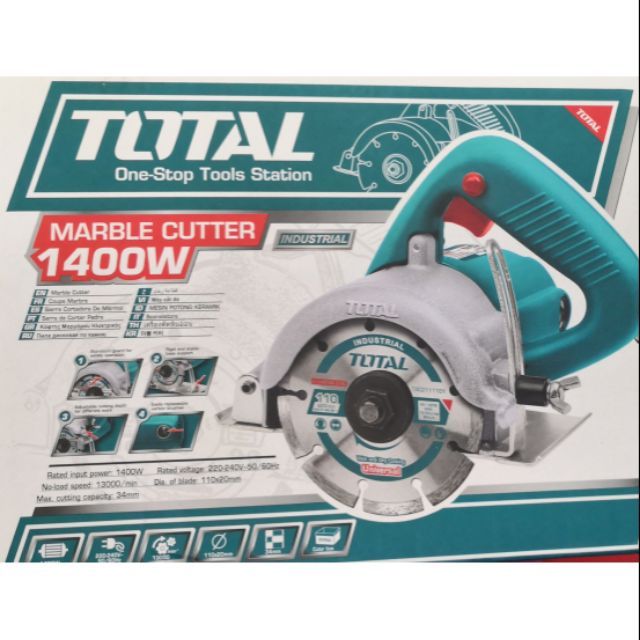 TOTAL Marble Cutter 1400 Watt TS3141102