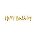 Happy Birthday Cursive Party Decoration Banner (1 Set). 