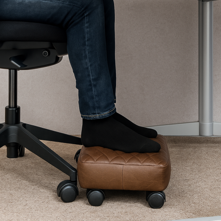 BAESIX%20Premium%20Quilted%20Under%20Desk%20Foot%20Rest%20Stool%20%E2%80%93%20Ergonomic%20Home%20Office%20Chair%20Support%20with%20Soft%20Cushion%20&%20360%C2%B0%20Wheels%20-%20Image%202