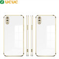 UCUC for Vivo V11 / V11 Pro Back Cover + Free Lanyard Clear Color Luxury 6D Plating Soft Silicone Phone Case. 