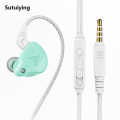 Sutuiying NNBILI QKZ AK6-X Copper Driver HiFi Wired Earphone Sport Headphone Sales promotion Bass Stereo Headset Music Earbuds 3.5MM In Ear With Mic. 