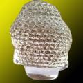 Buddha Glass Head (5/7.5 Cm). 
