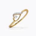 Ganapati Jewellers Heart Shaped Diamond Ring For Women. 