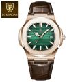Poedagar brand fashionable business sports timer waterproof date luxury quartz men's watch. 