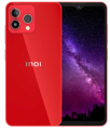 INOI A72 NFC - 6.5" Dual SIM Smartphone with Android 11 Go, 2GB RAM, 32GB Storage, 4G LTE, 13MP Rear Camera, Red. 
